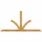 Ekena Millwork Richland Rough Sawn Timber Gable Bracket, Western Red Cedar, 84"W x 42"H x 2"D x 4"F, 12/12 Pitch GBW084X42X0204RIC00RWR - alternate 1